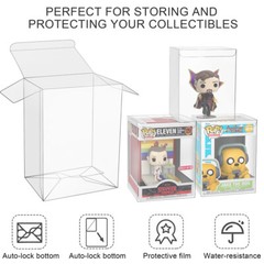 Lot 5 20 50 100 Pop Protector Cases (0.4mm) for 4″ Funko POP! Vinyl Figures Box