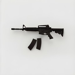 1/12 scale M4 Assault Rifle Soldier Weapon Model Toy for 6″ Action Figure Doll