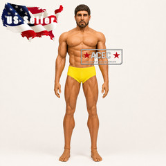Custom Uncensored PHICEN 1/6 Beard 12″ Male Seamless Strong Muscular Figure Set