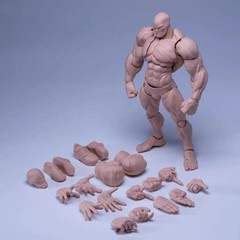 1/12 Romankey Big Guy Figure Pale Joint Flexible Head Male Action Figure Body