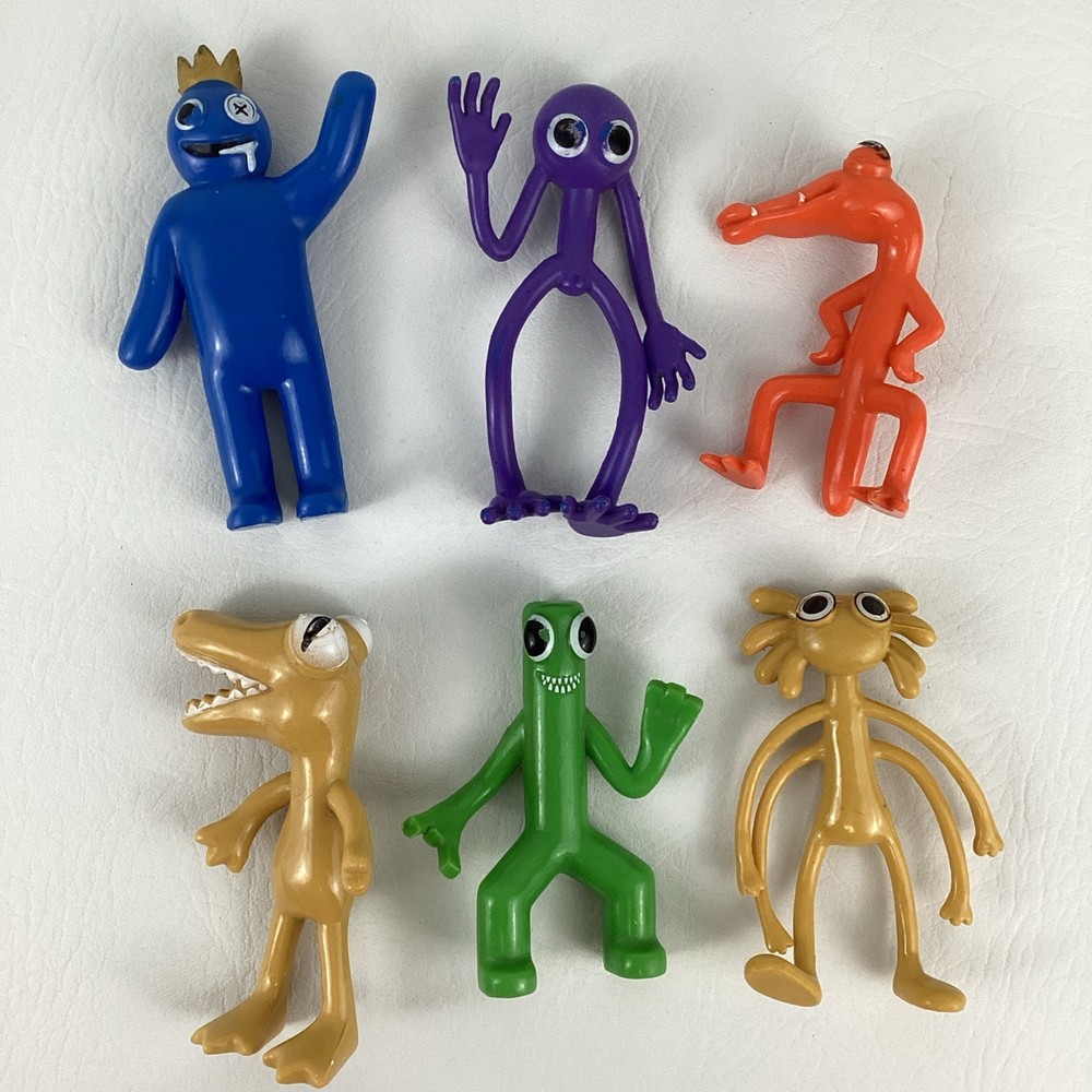 Roblox Rainbow Friends PVC Action Figure 6pc Lot Topper Video Game Toys Set