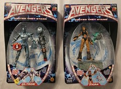 Avengers: United They Stand Ultron and Tigra Figures lot of 2 Marvel *Unopened*