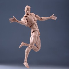 USA Romankey COWL 1/12 Male Action Figure Body 6in Pale Skin Joint Model w/Head