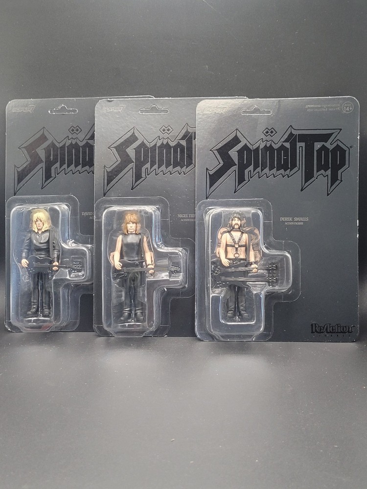 Super7 Reaction Spinal Tap None More Black Complete Set Of 3