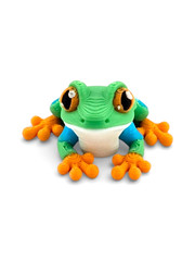 Lot 25 Articulated Frog Toy Mini 3D Printed Tree Frog Fidget Desk Pet – 1.25″
