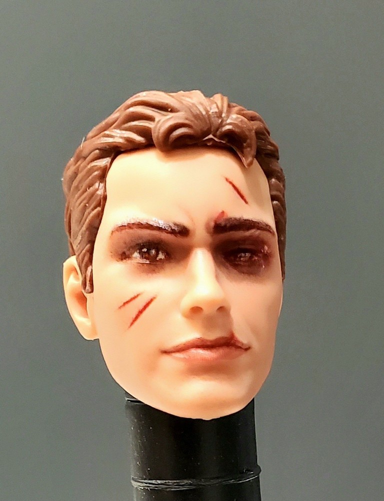 Marvel Legends Peter Parker (Battle Damage) Head From Spiderman Magic Gathering