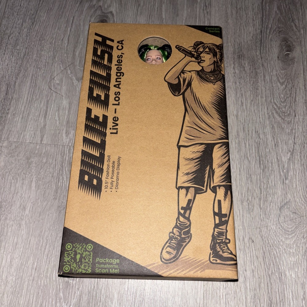 Playmates Toys Billie Eilish Concert Series Action Figure Yellow Boxed