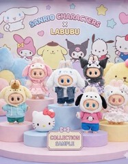 Authentic Labubu The Monsters Hello Kitty And Friends Sanrio Vinyl Plush Pendant