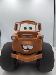 2014 Disney Pixar Tow Mater Talking Truck JAKKS No Chain Or Battery Cover WORKS