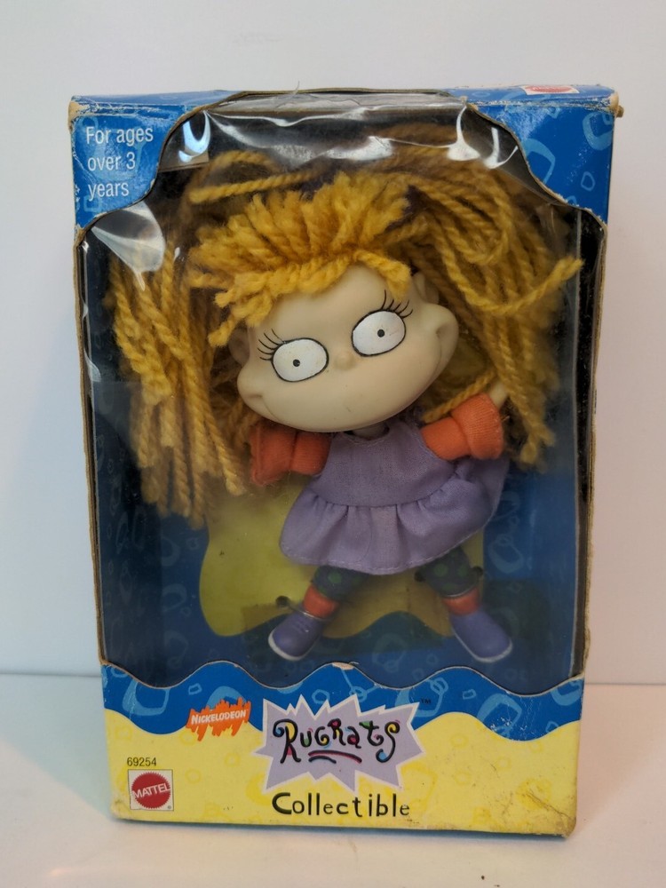 1997 Rugrats Mattel Doll Angelica Pickles 4.75″ Figurine Viacom TV Movie Vintage
