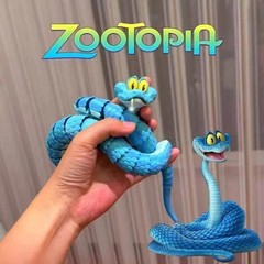 New Gary Snake: Disney Zootopia 2 Articulated Simulation Toy Snake, 3d Printed S