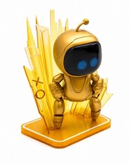 Astro Bot Gold Vinyl Figure 7-Inch by CultureFly – Limited Edition – New Sealed
