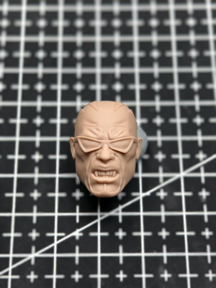 1/12 1/4 1/6 1/18 Unpainted Comics Angry Blade Head Carved Model Toys
