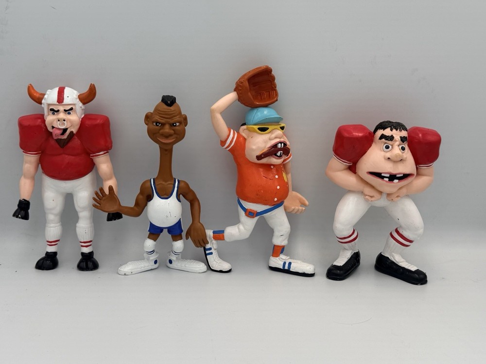 Vintage 1986 HG TOYS Sports Freaks Lot Toys Figures Basketball Baseball Football