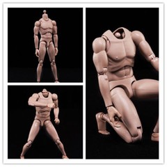 1/6 Male Body Model MX02-A Suntan Skin Strong Muscle F 12″ Figure Head Sculpt