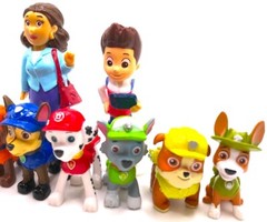 PAW PATROL Figure Play Set NICKELODEON Nick Jr PVC TOY Ryder SKYE Mayor Goodway