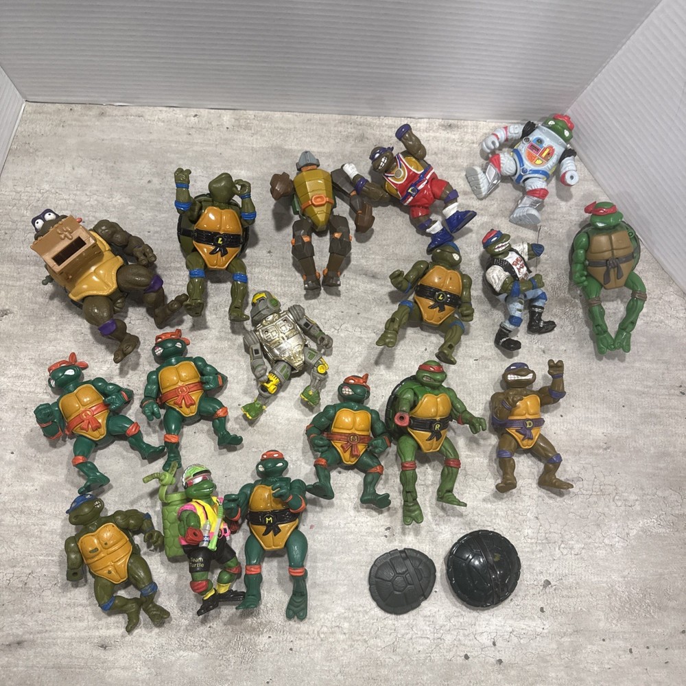 17 Teenage Mutant Ninja Turtles Vintage 1990s TMNT. Parts Only None Complete