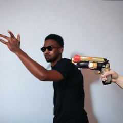 Large LED Light-Up Blaster With Sound (8.5) Adult Size Blade Runner Toy Pistol.