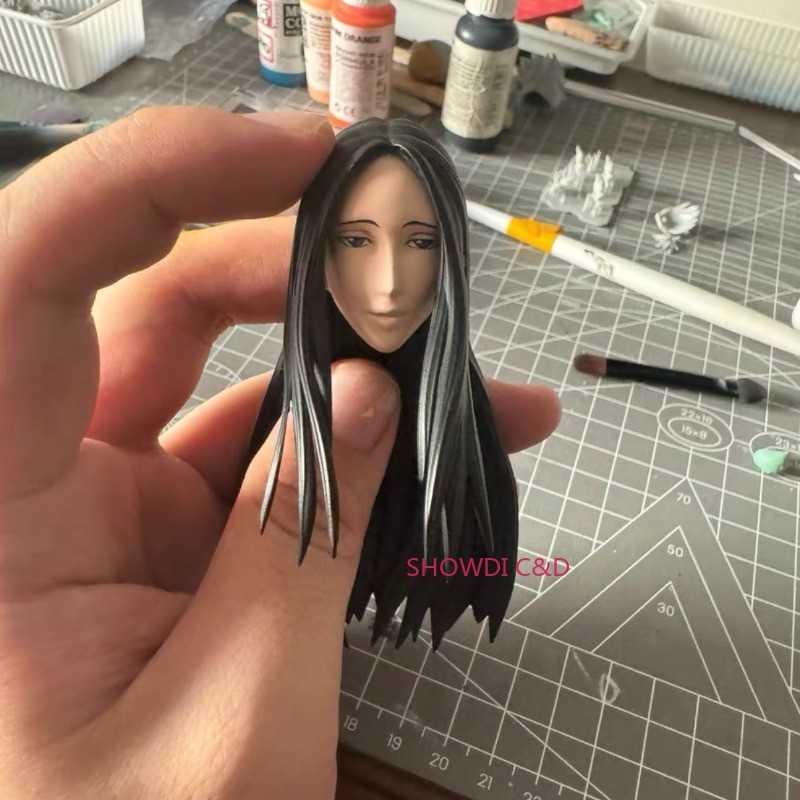 1/12 Custom Bleach Unohana Retsu Head Carving For 6″ Romankey SHF Figure Body