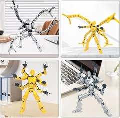 T13 3D Action Figure Set (Assembly Completed) 2 Pcs, 3D Printed Multi-Jointed, T