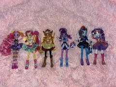 HTF My Little Pony Rockin Hairstyle Dolls LOT! Rainbow Dash Fluttershy Twilight