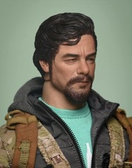 1/6 male head sculpt soldier G Benicio phicen hot toys Ganghood worldbox ❶USA❶