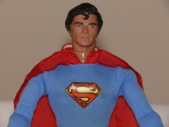 VINTAGE SUPERMAN / BATMAN / ROBIN 12″ TALL ACTION FIGURES – INTACT & COMPLETE
