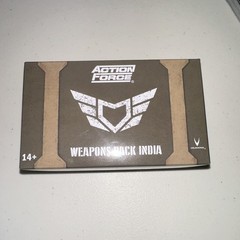 NIB Valaverse Action Force Weapons Pack India Set GI Joe, Star Wars, Valaverse