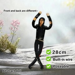 Michael Jackson Cosplay Doll Plush Stuffed Figure Abstract Joint Mobility Toy US