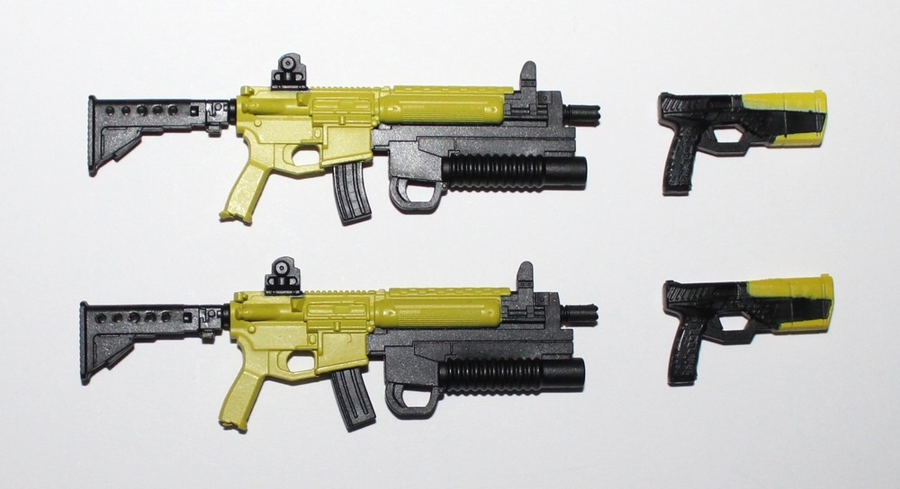 SCARAB Assault Rifle Handgun Lot VALAVERSE ACTION FORCE 6″ Scale 1/12 SCARABS