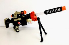 Electronic Toy Gun, Battle Sniper, Assault Rifle, Sparkling Lights/Sound, 20”