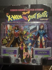 1998 Toy Biz X-Men Vs. Street Fighter PACKAGE Gambit Vs. Cammy Figure Set