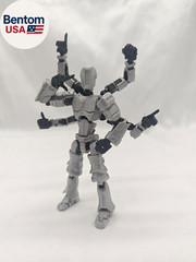 T13 3D Action Figure Set (Assembly Completed) 2 Pcs, 3D Printed Multi-Jointed, T