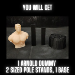 1 ARNOLD PUNCHING DUMMY, For 1:12 Scale Figures, Custom Design for 6″ Figures
