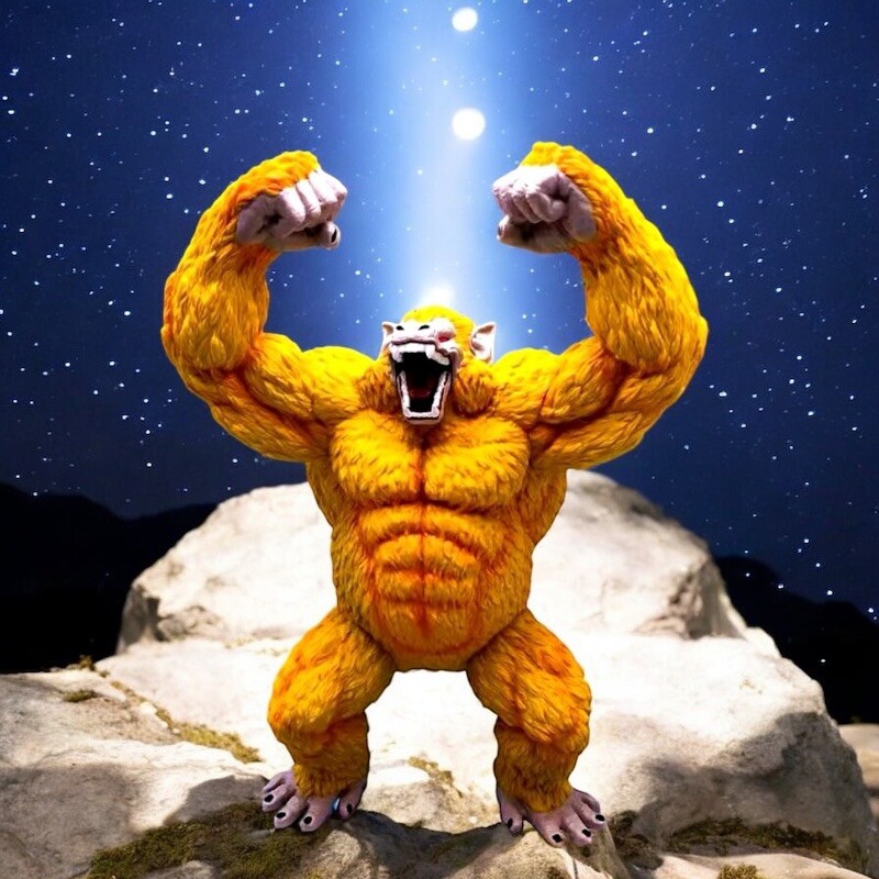Golden Great Ape Gorilla Figure Saiyan Ozaru – Dragon Ball Z