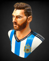 Fanart figure Lionel Messi airbrush painted bust Adult 17+