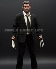 CUSTOM MADE 1/6 Logan Hugh Jackman BLACK SUIT full Sets action figure ❶USA❶