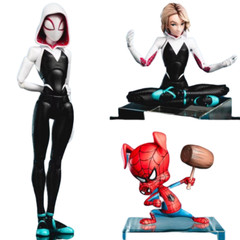 Spider-Man:Into The Spider-Verse Spider-Gwen & Spider-Ham 1:12 SV-Action Figure