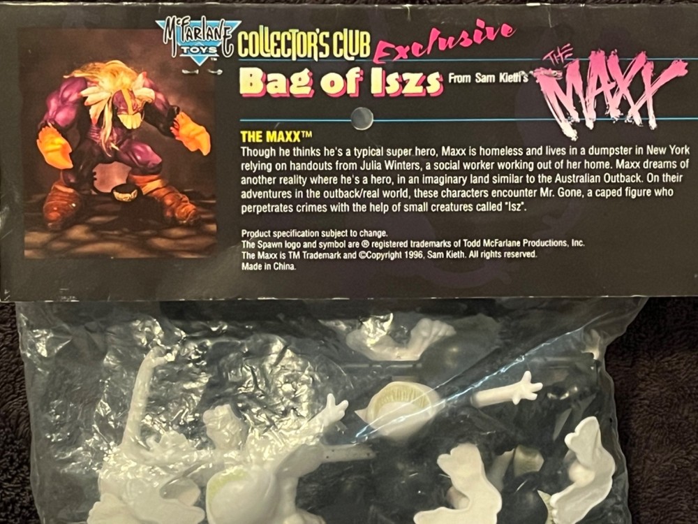 New The Maxx Figure Bag Of ISZs w/Rare Red ISZ Sam Kieth Spawn McFarlane Shocker
