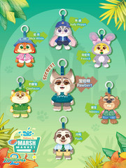 MINISO Disney Zootopia Residents Series Plush Pendant Confirmed Blind Box Figure