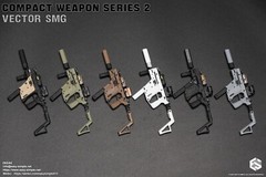 1:6 scale Easy & Simple Compact Weapons Series 2 Vector SMG Set C for 12″ Figure