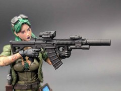 1/12 scale 3D printed QBZ-191 carbine rifle for classified marvel legends
