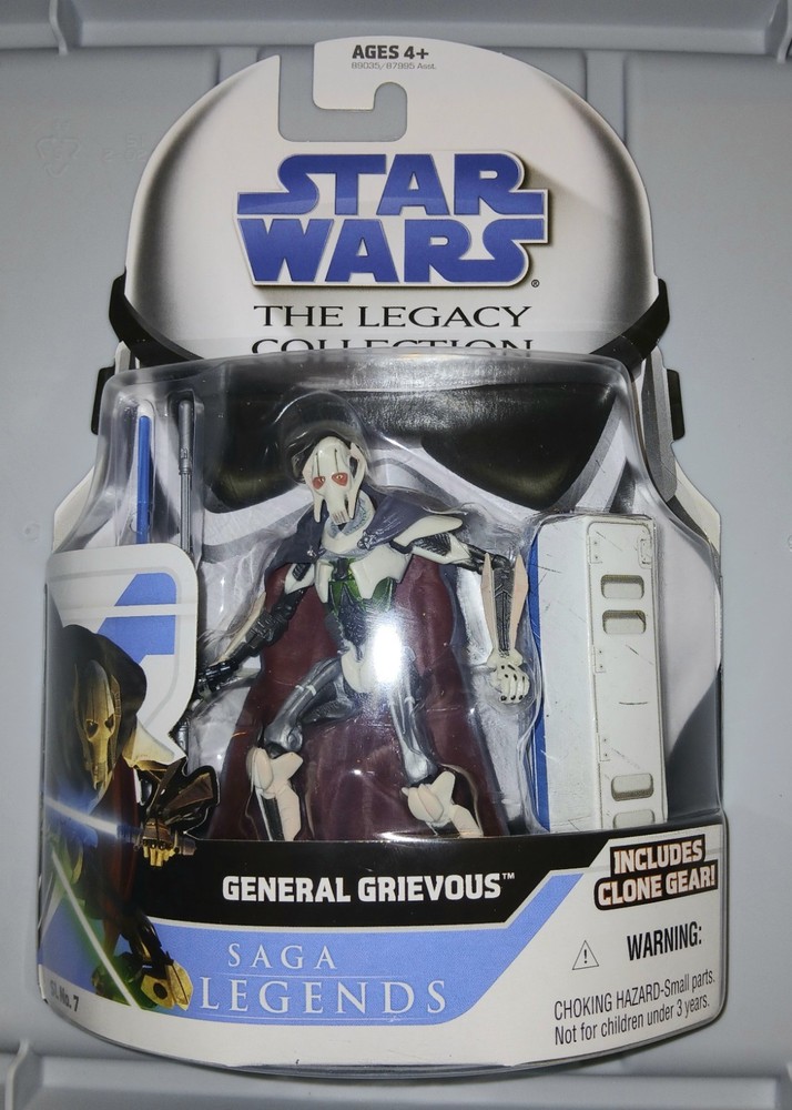 STAR WARS SAGA LEGENDS # 7 GENERAL GRIEVOUS ROTS FIGURE NEW SEALED 2008