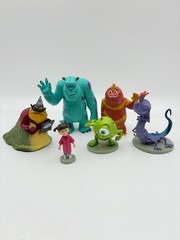 Monsters Inc Action Figures Lot BOO Randall Roz Deluxe Pack 6 PCS