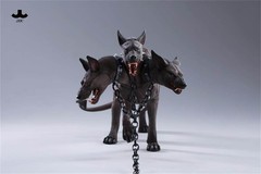 JXK 1/6 Fierce Hell Three-headed Dog Figure Animal Model Adult Xmas Gift Toys