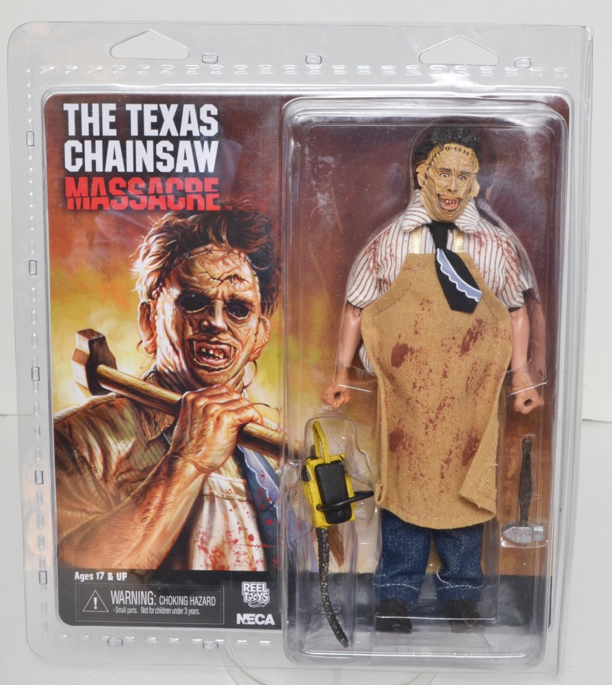 Leatherface Texas Chainsaw Massacre 8″ RETRO CLOTHED Action Figure NECA NEW