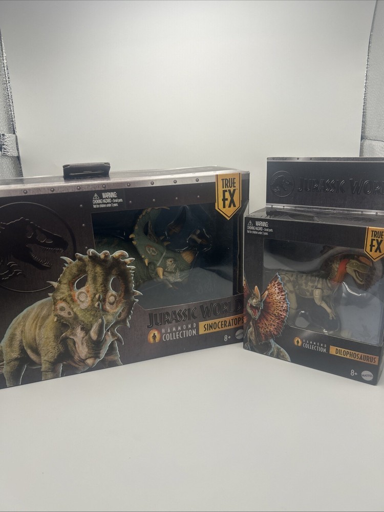 Hammond Collection Sinoceratops And Dilophosaurus New Sealed In Hand