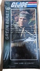 Sideshow Collectibles G.I. Joe Lt. Falcon Green Action Figure w/ Gun & Stand