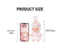Pop Mart The Monsters x Sanrio Labubu Hello Kitty Plush Doll Pendant New OpenBox