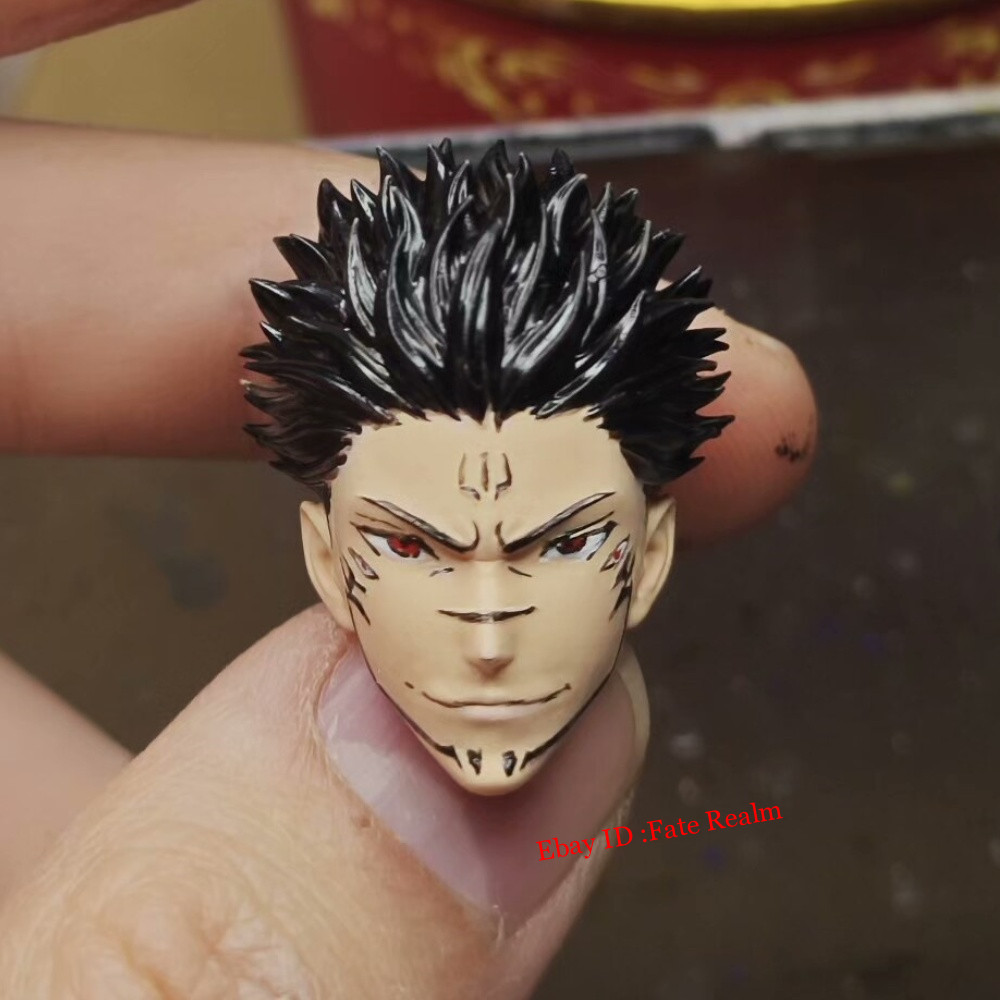 1/12 Jujutsu Kaisen Ryomen Sukuna Head Carving For 6″ Romankey VTOYS Figure Body